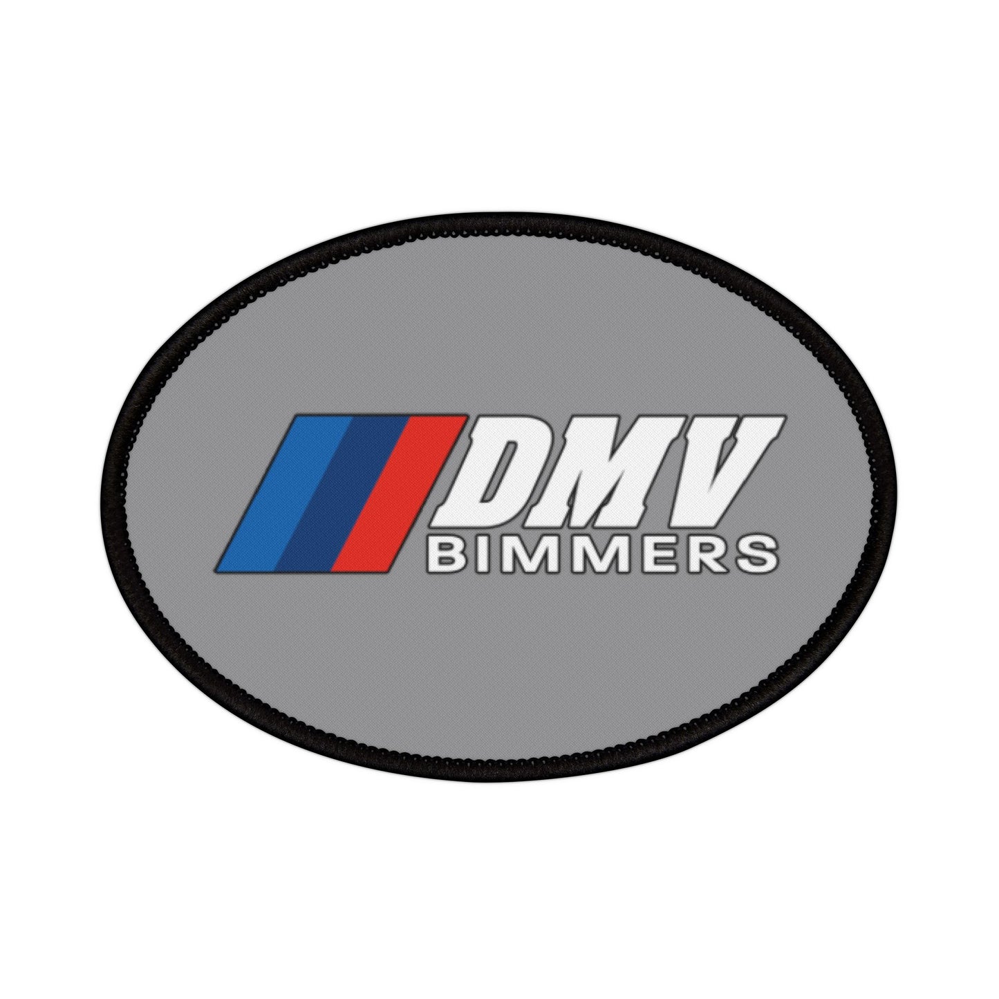 DMV Bimmers Iron-On Patches for Car Enthusiasts - Customizable Automotive Decor