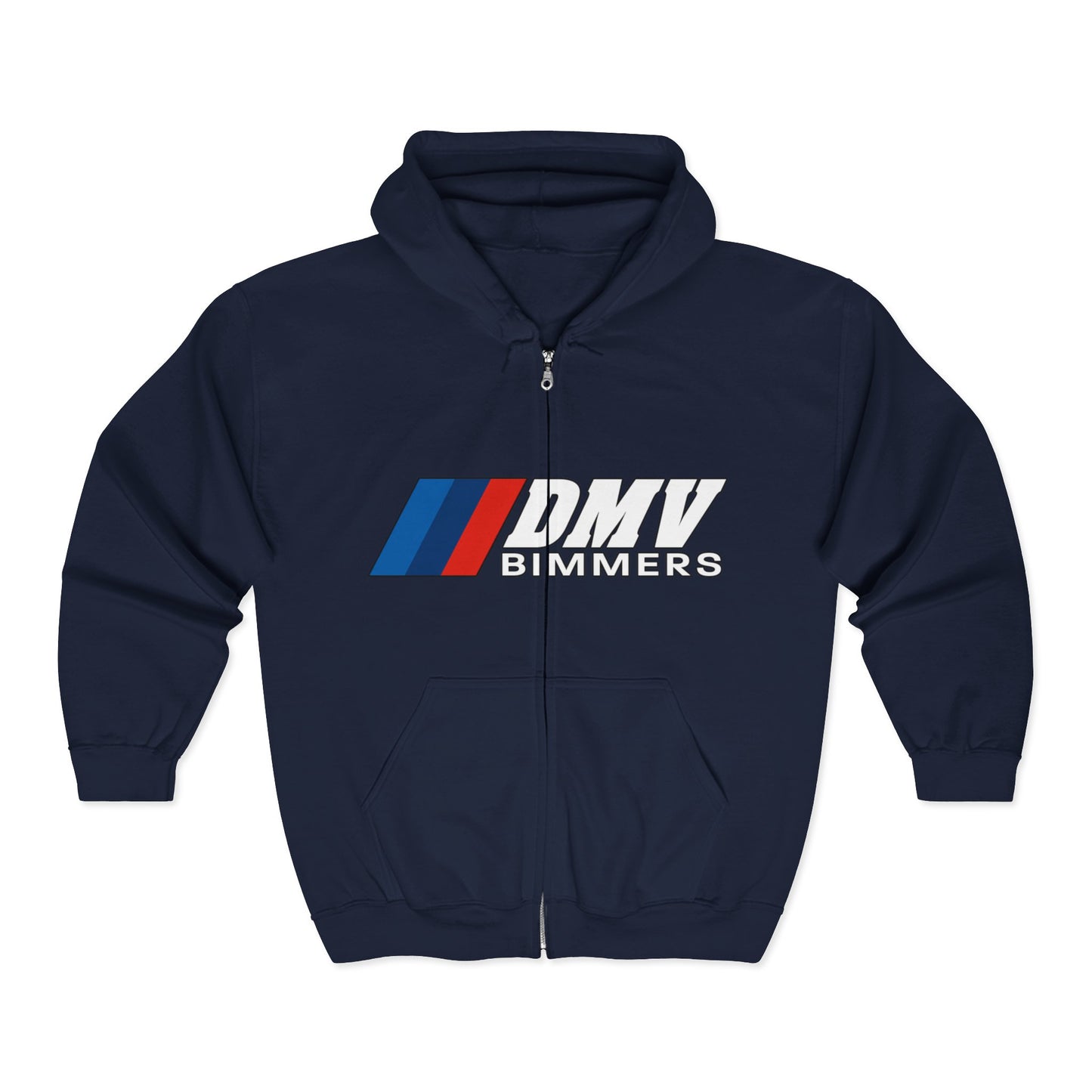 DMV Bimmers Unisex Full Zip Hoodie - Comfortable & Stylish for Car Enthusiasts