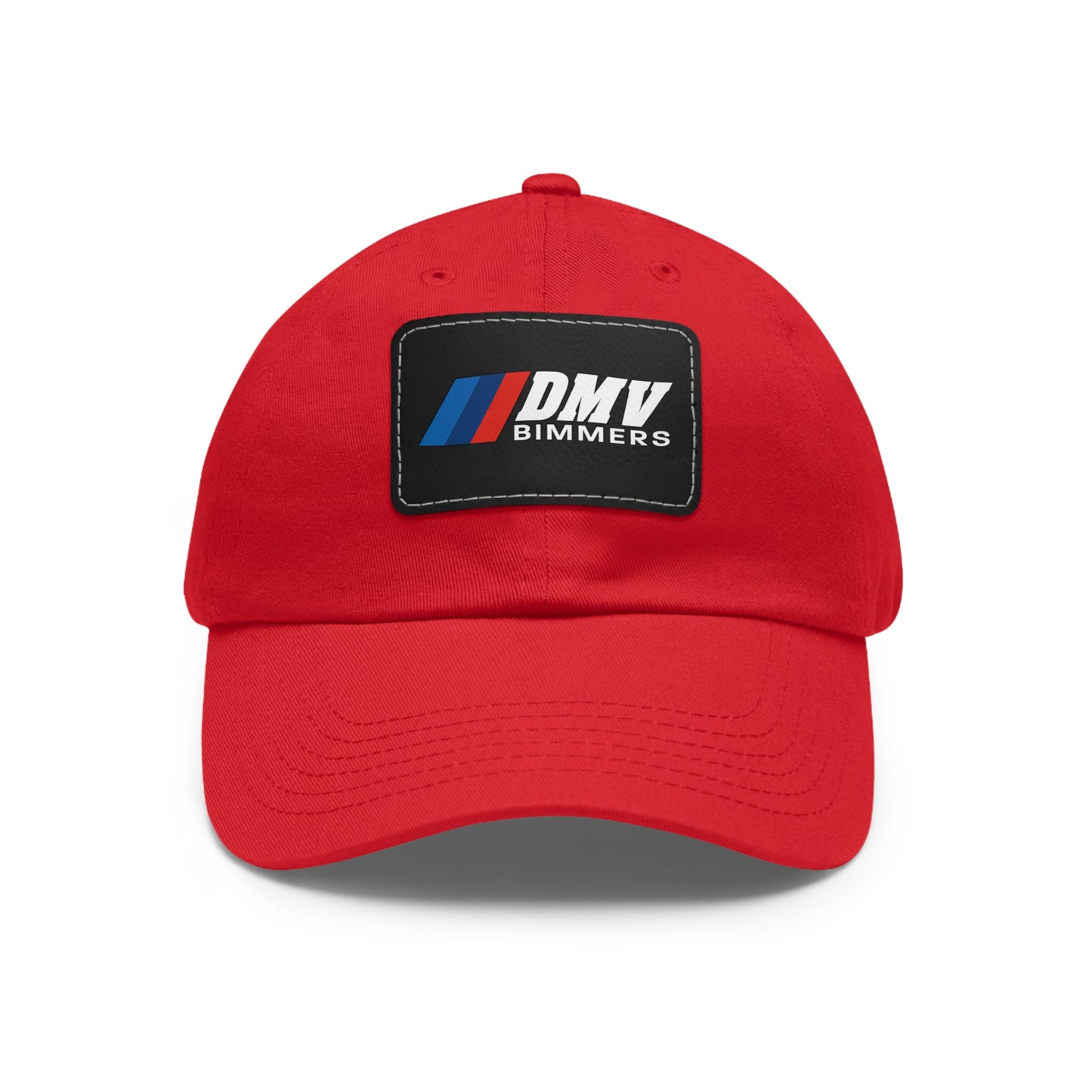 Dad Hat with Leather Patch (Rectangle)