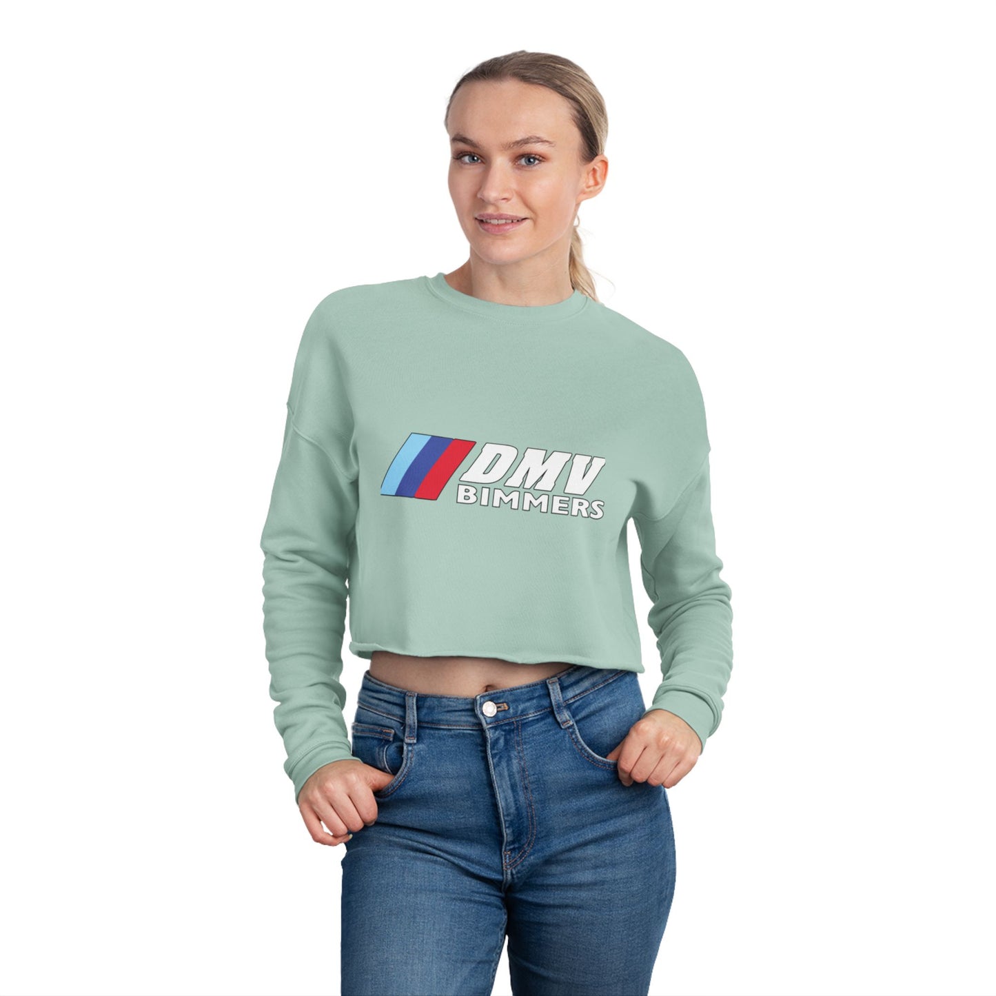 DMV Bimmers Women's Cropped Sweatshirt – Stylish & Trendy Apparel for Car Enthusiasts