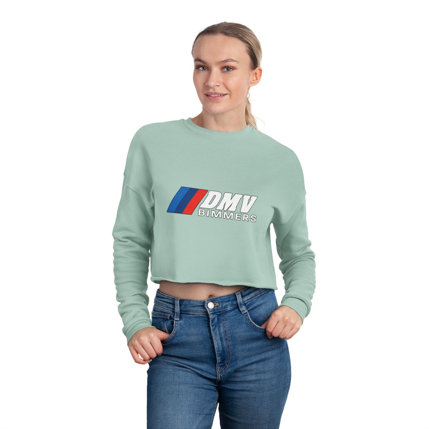 DMV Bimmers Women's Cropped Sweatshirt – Stylish & Trendy Apparel for Car Enthusiasts