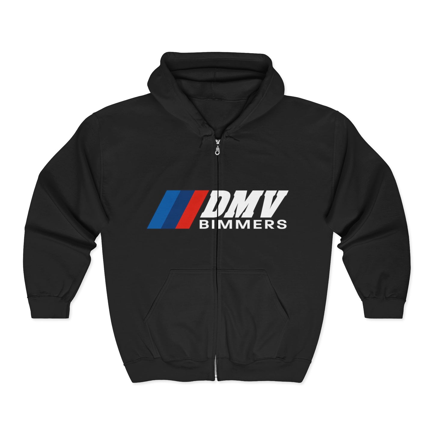 DMV Bimmers Unisex Full Zip Hoodie - Comfortable & Stylish for Car Enthusiasts