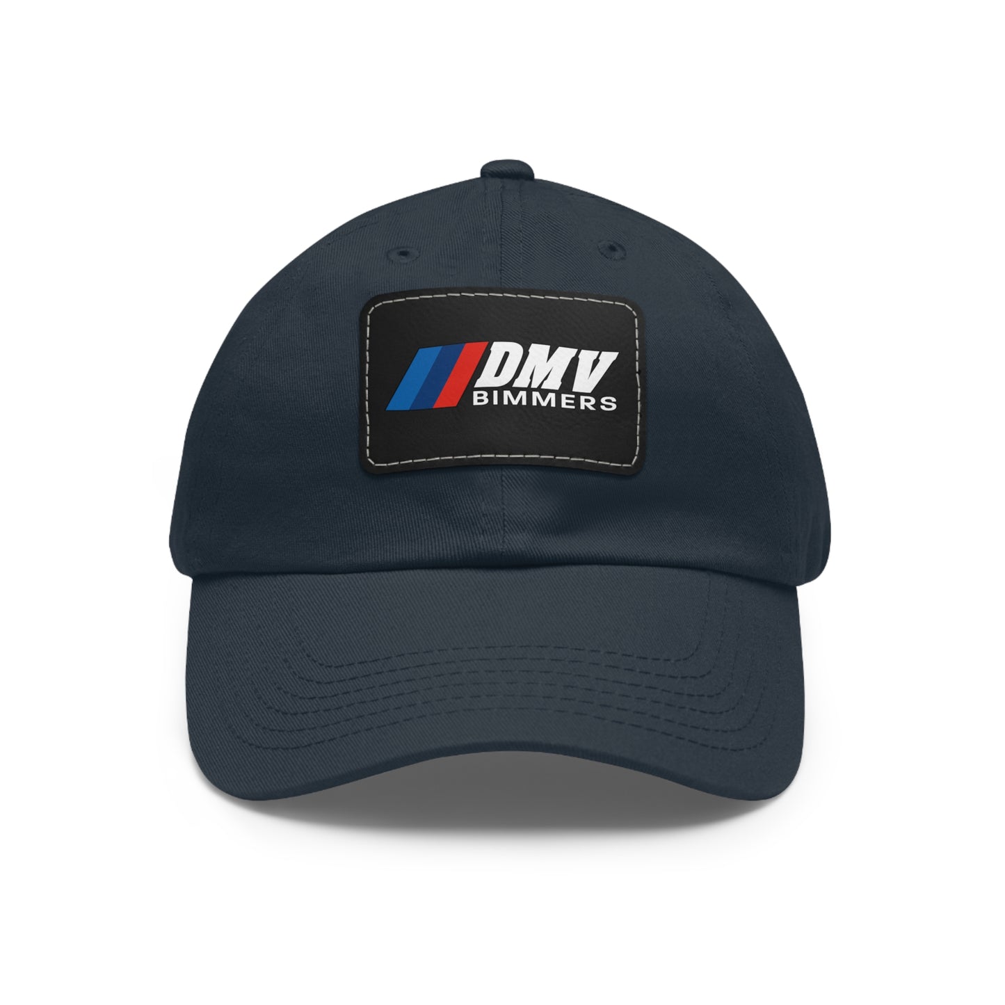 Dad Hat with Leather Patch (Rectangle)
