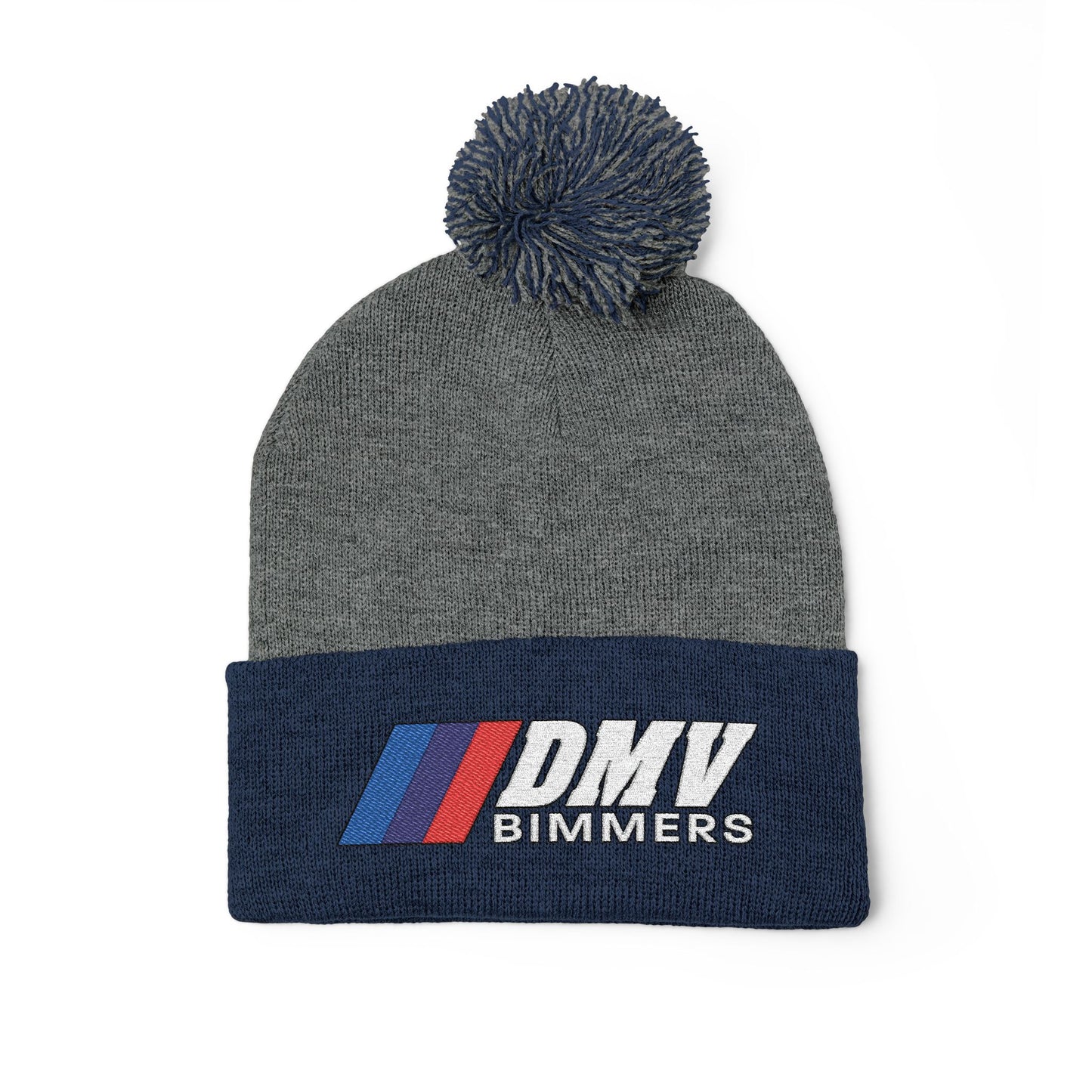 Pom-Pom Knit Cap (Embroidery)
