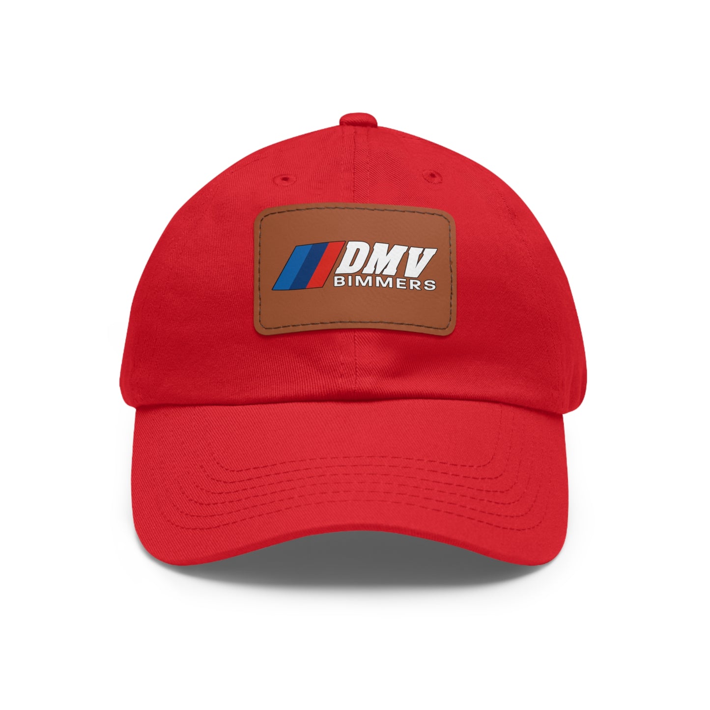 Dad Hat with Leather Patch (Rectangle)