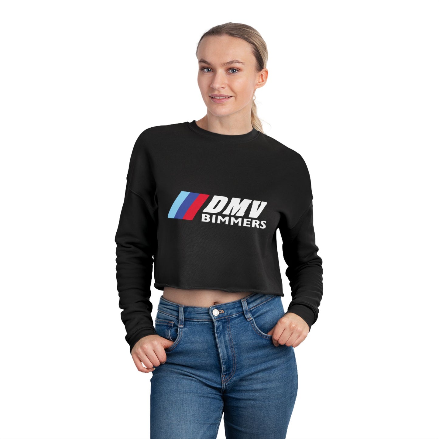 DMV Bimmers Women's Cropped Sweatshirt – Stylish & Trendy Apparel for Car Enthusiasts