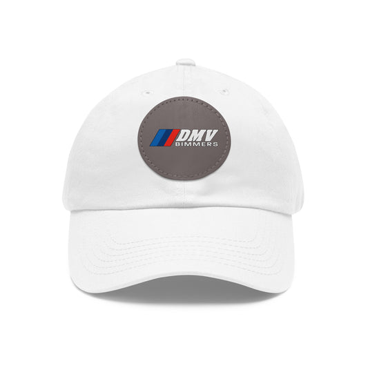 Dad Hat with Leather Patch (Round)