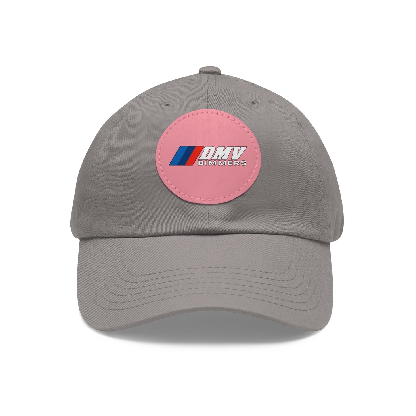 Dad Hat with Leather Patch (Round)