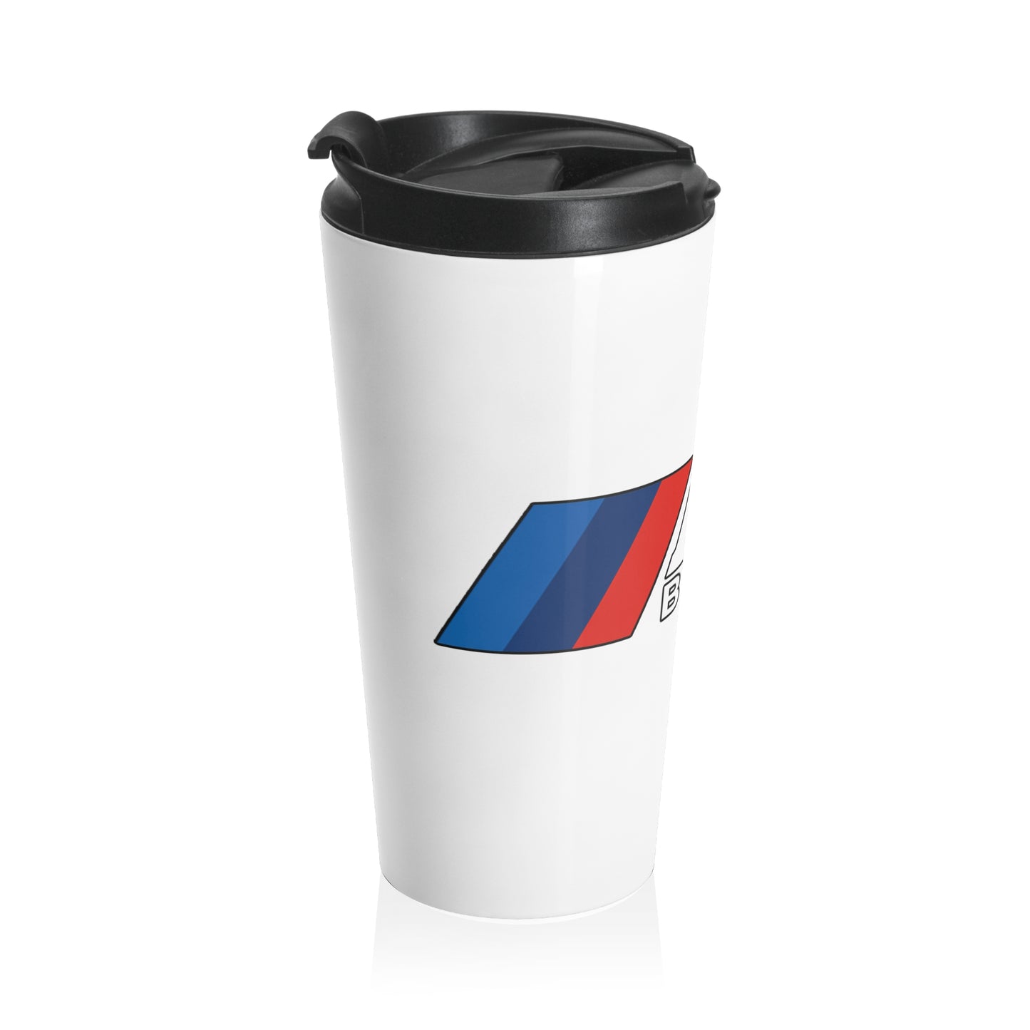 Stainless Steel Travel Mug Horizontal Logo Design