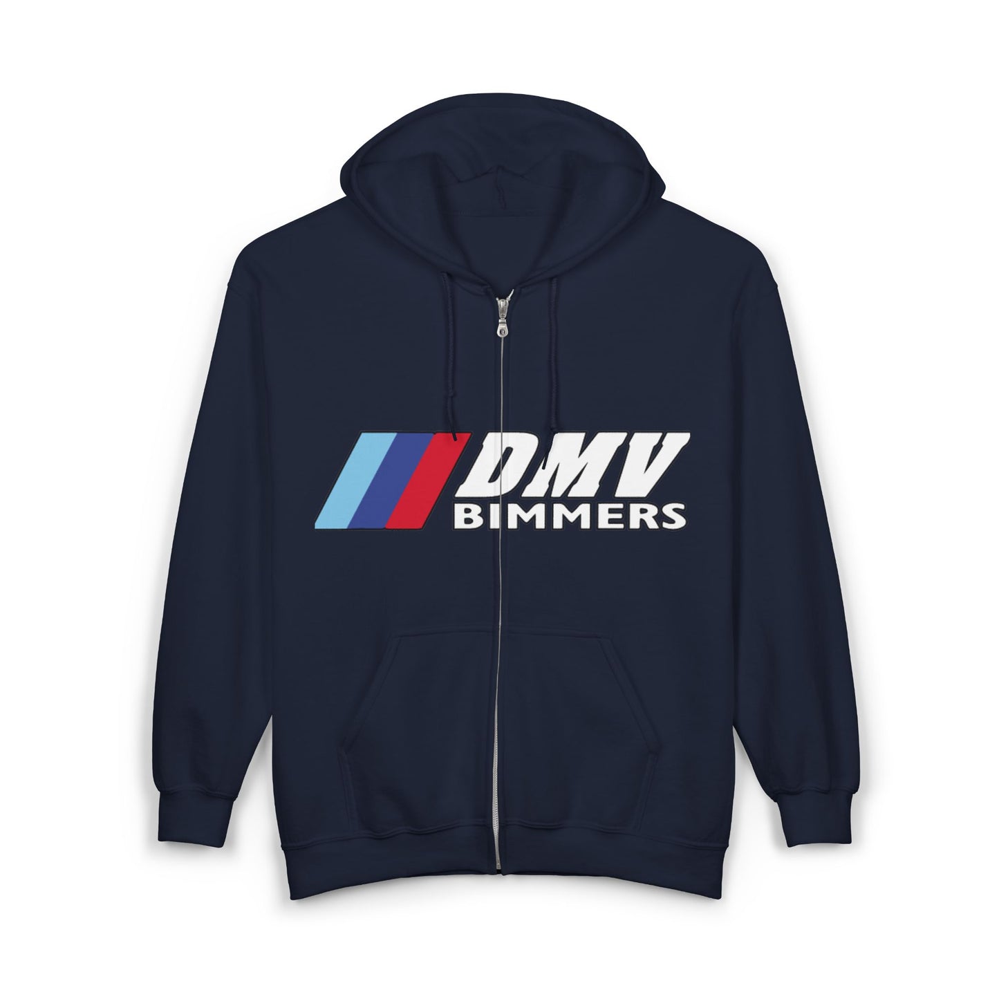 DMV Bimmers Unisex Full Zip Hoodie - Comfortable & Stylish for Car Enthusiasts