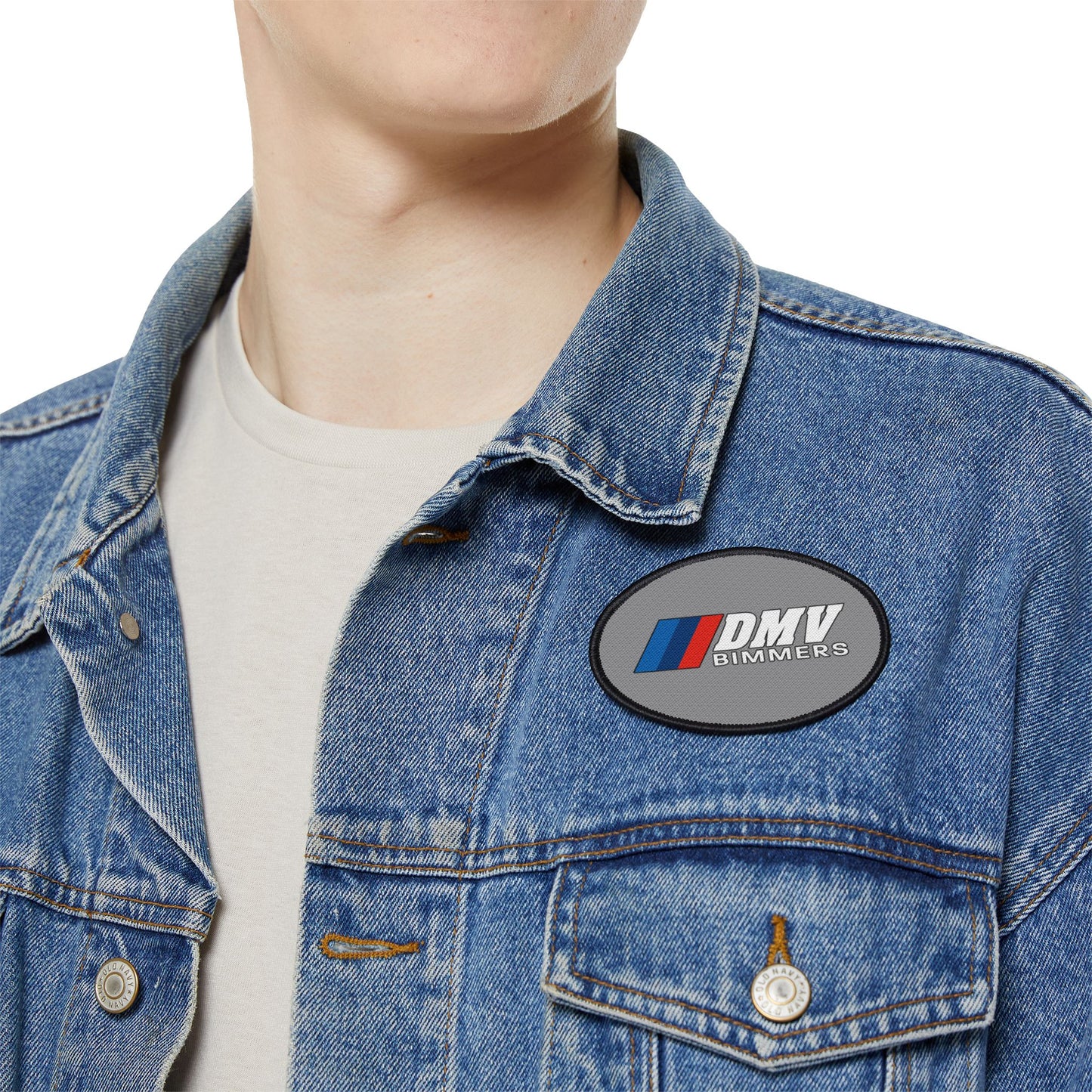 DMV Bimmers Iron-On Patches for Car Enthusiasts - Customizable Automotive Decor