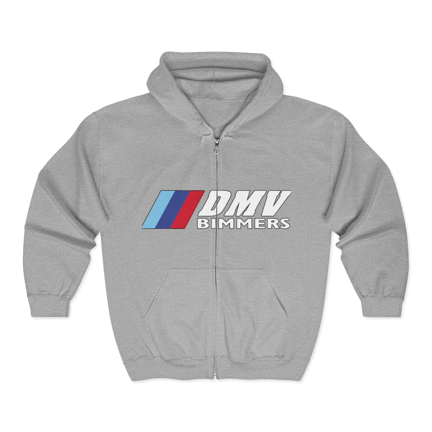 DMV Bimmers Unisex Full Zip Hoodie - Comfortable & Stylish for Car Enthusiasts