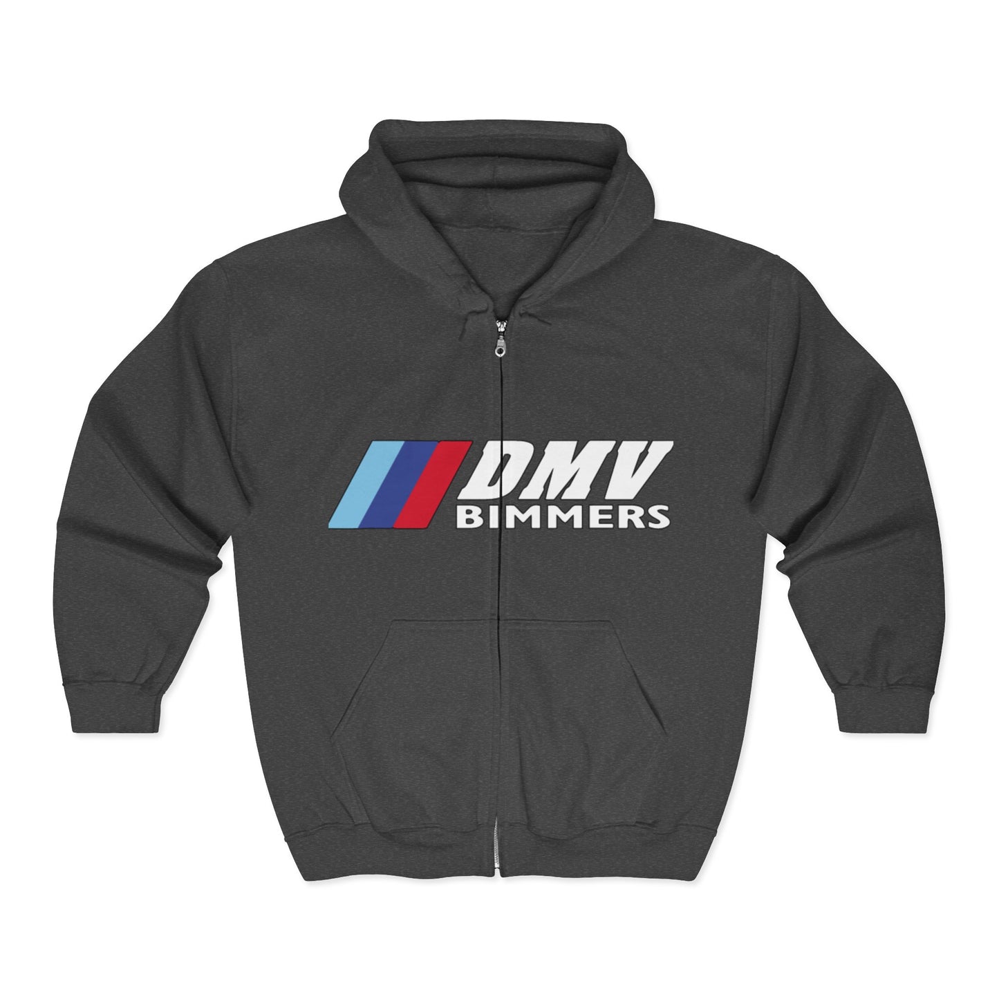DMV Bimmers Unisex Full Zip Hoodie - Comfortable & Stylish for Car Enthusiasts