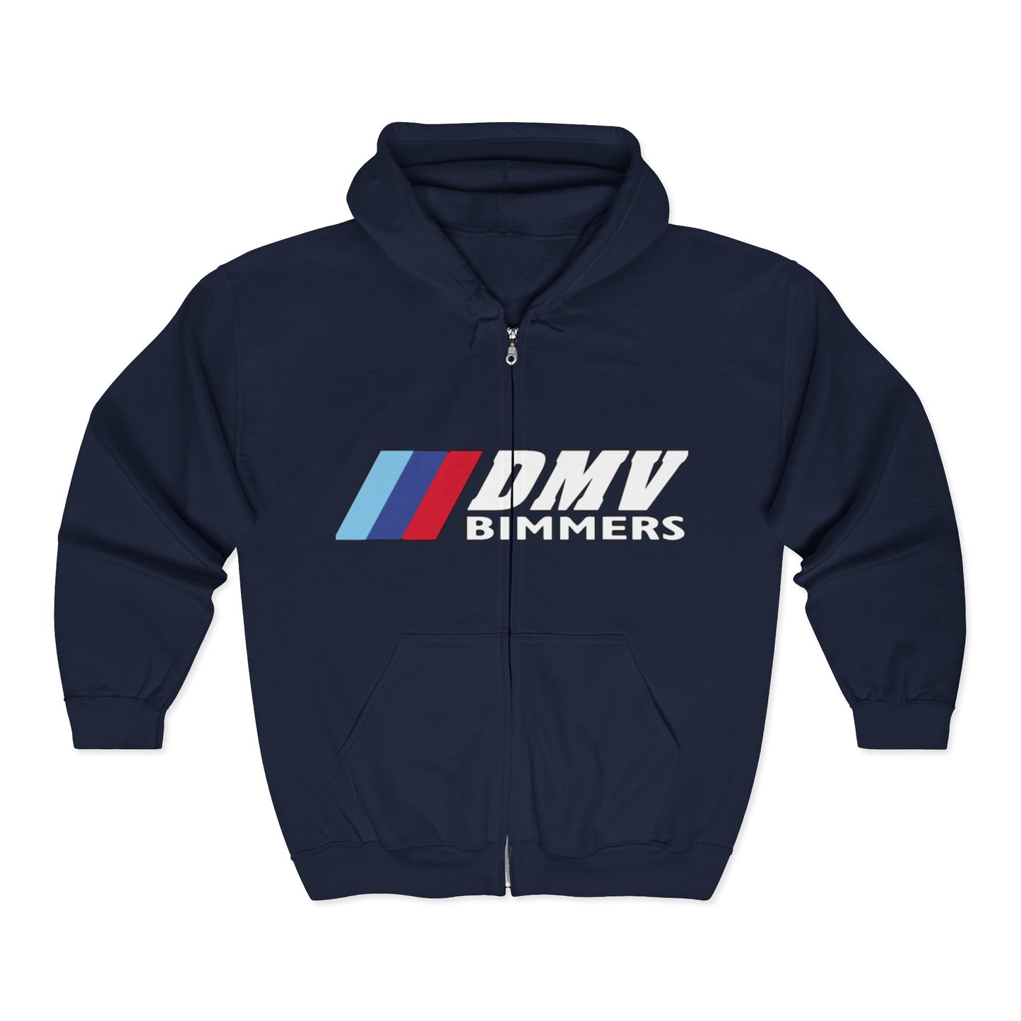 DMV Bimmers Unisex Full Zip Hoodie - Comfortable & Stylish for Car Enthusiasts