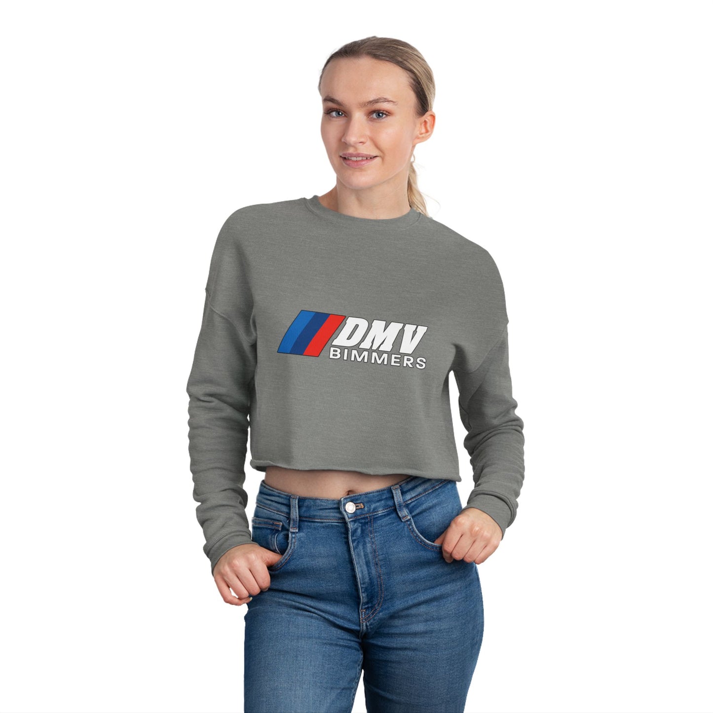 DMV Bimmers Women's Cropped Sweatshirt – Stylish & Trendy Apparel for Car Enthusiasts