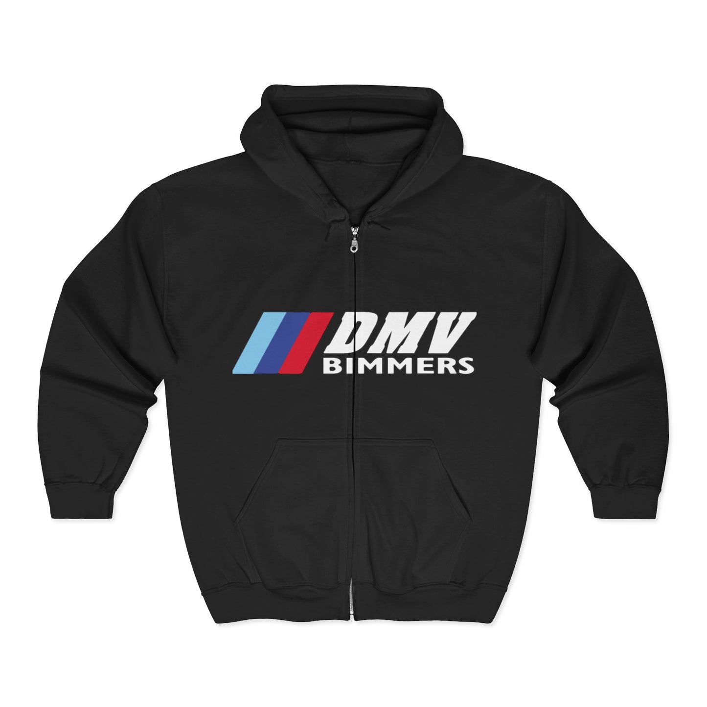 DMV Bimmers Unisex Full Zip Hoodie - Comfortable & Stylish for Car Enthusiasts