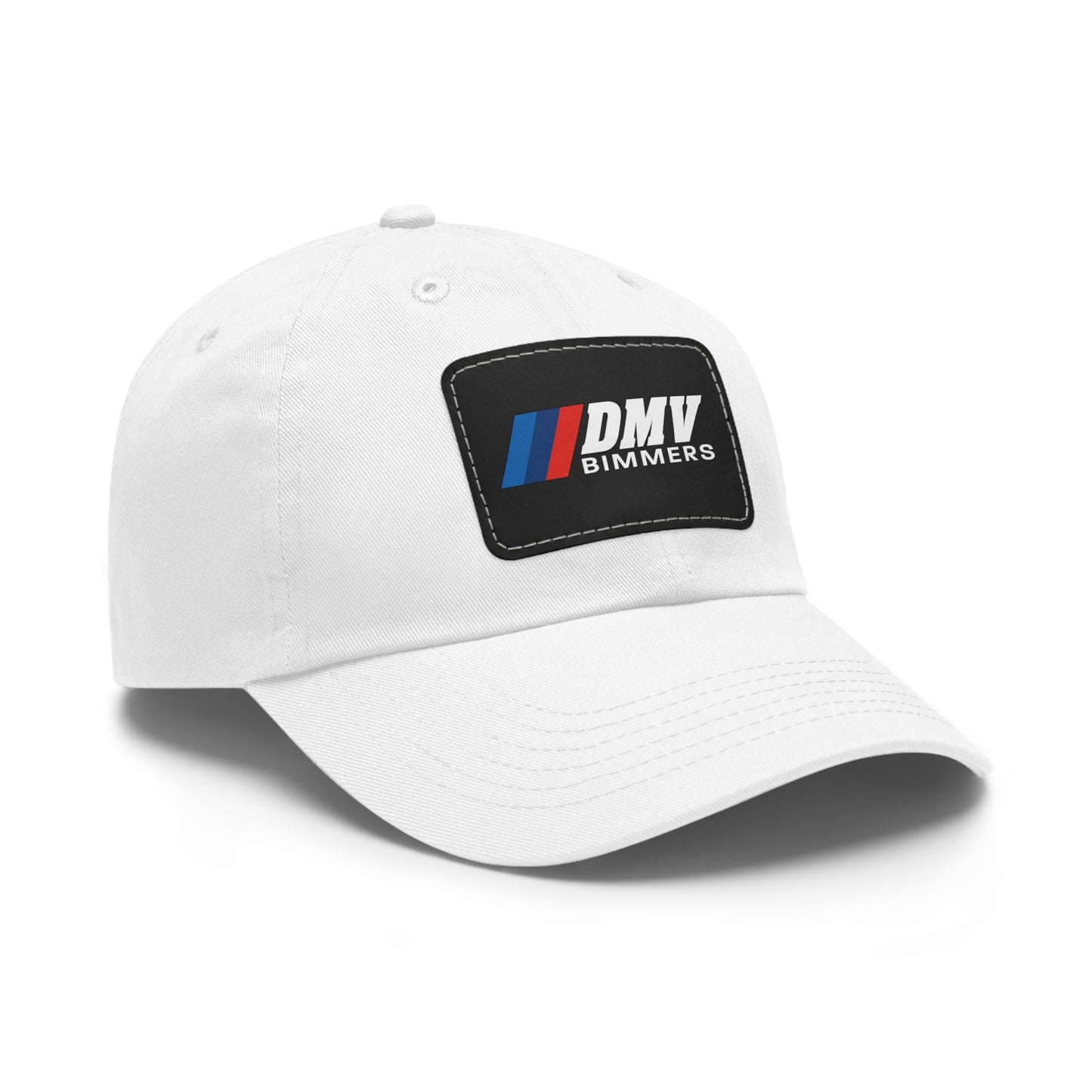 Dad Hat with Leather Patch (Rectangle)