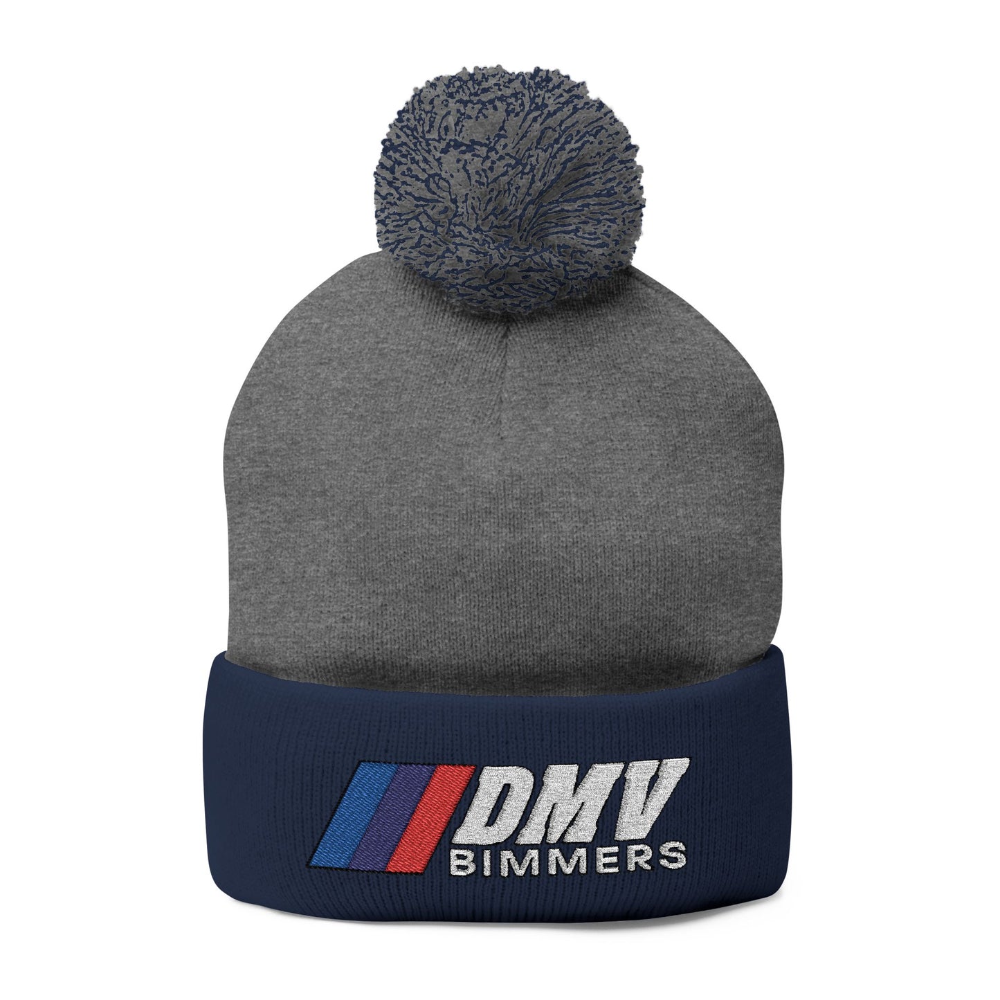 Pom-Pom Knit Cap (Embroidery)
