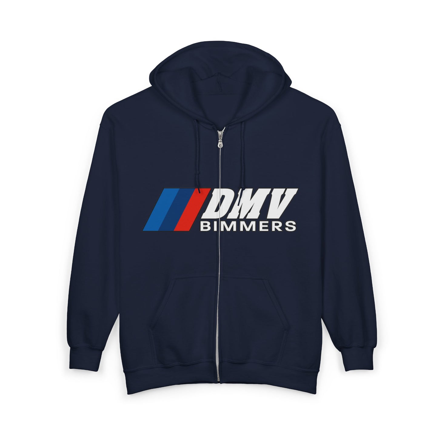 DMV Bimmers Unisex Full Zip Hoodie - Comfortable & Stylish for Car Enthusiasts