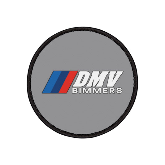 DMV Bimmers Iron-On Patches for Car Enthusiasts - Customizable Automotive Decor