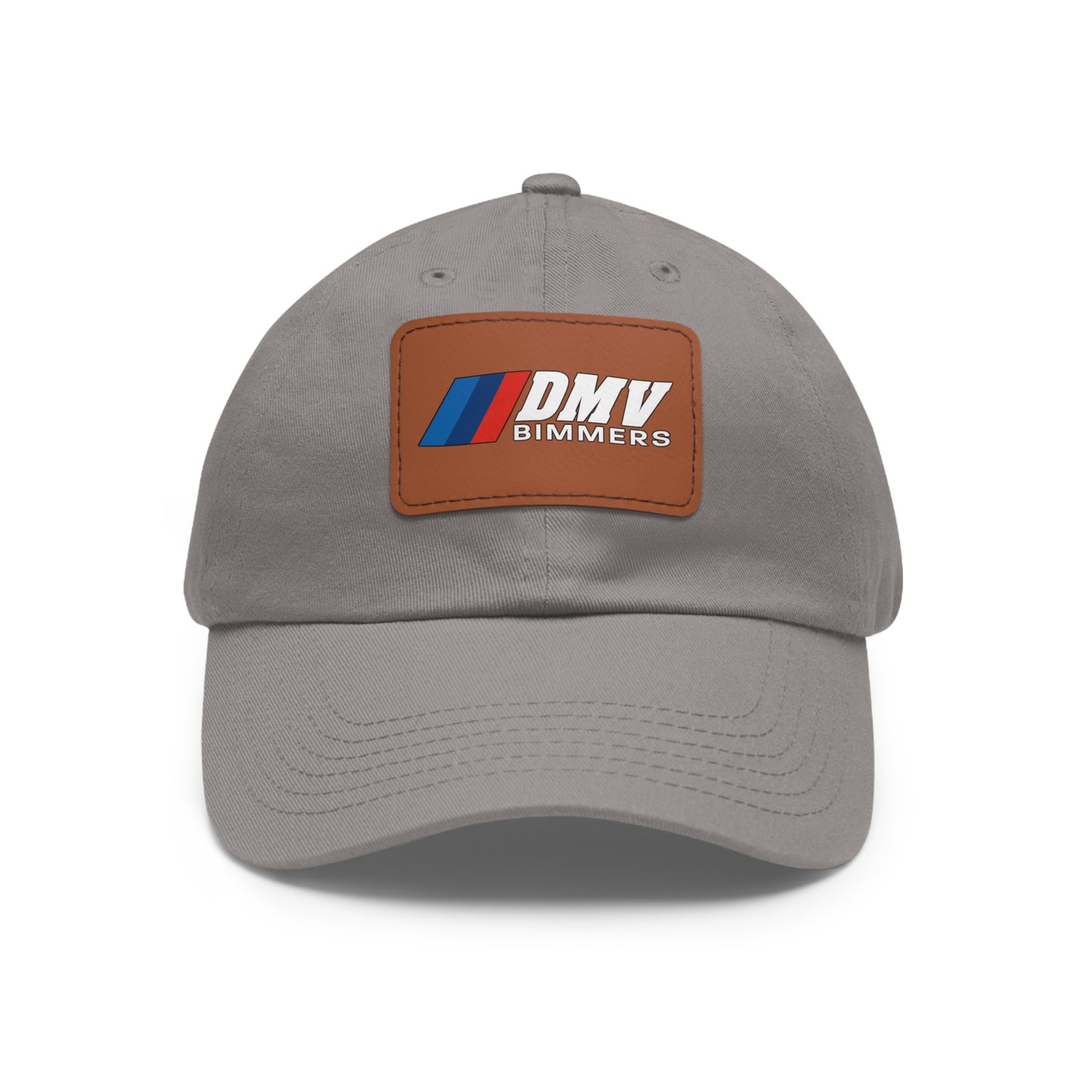 Dad Hat with Leather Patch (Rectangle)