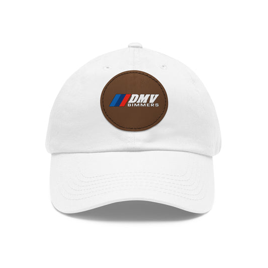 Dad Hat with Leather Patch (Round)