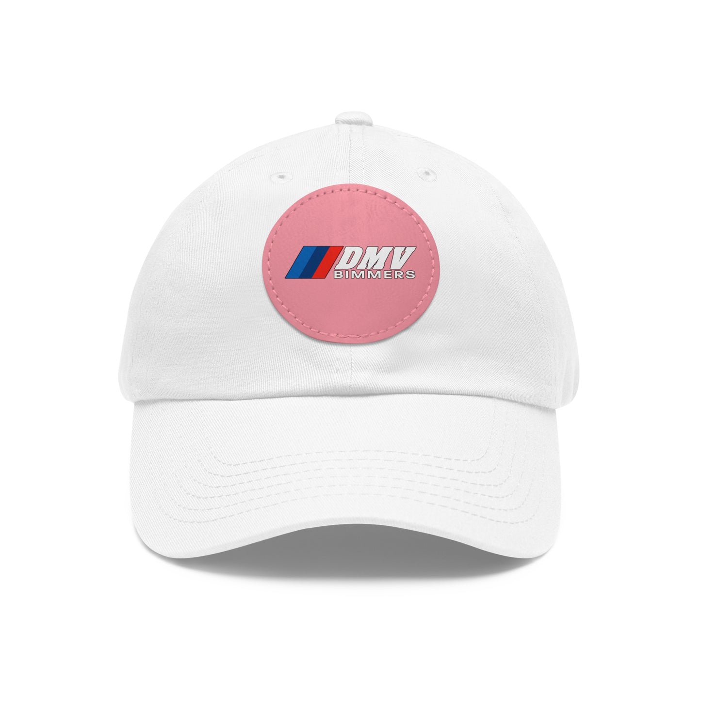 Dad Hat with Leather Patch (Round)