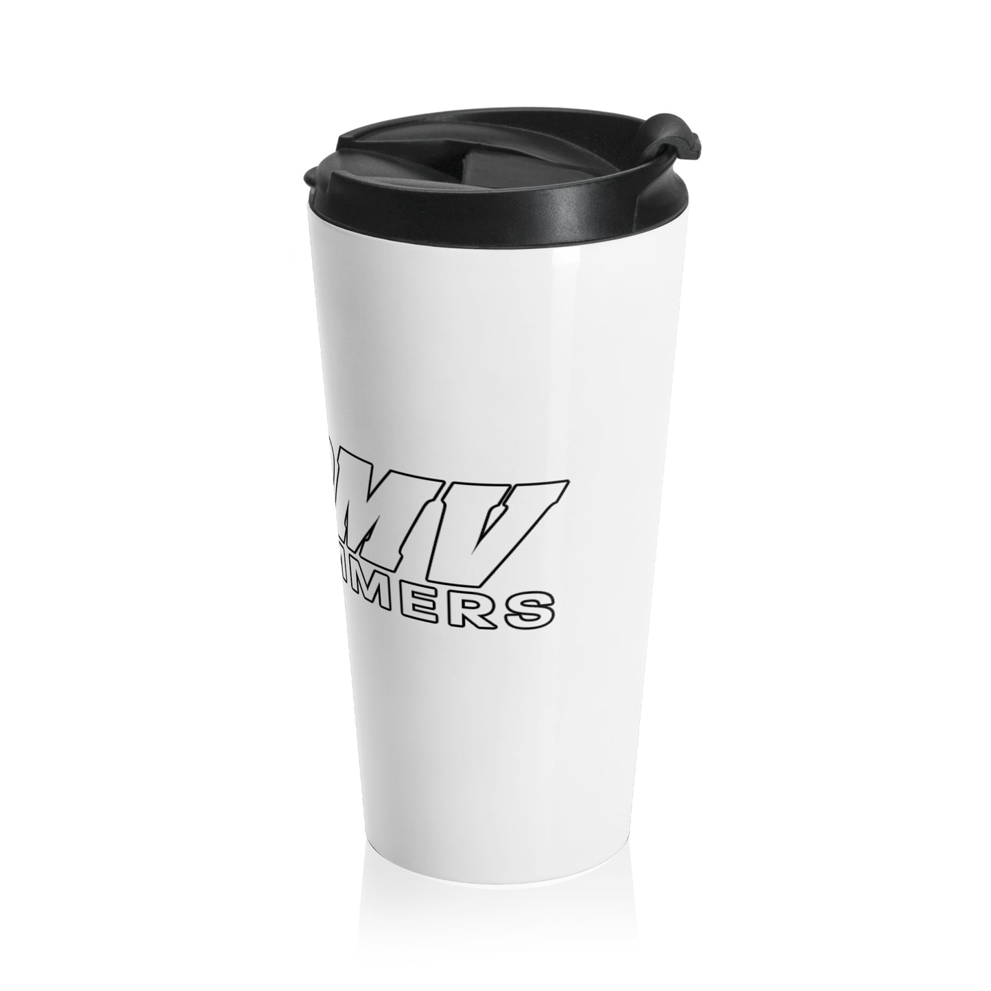 Stainless Steel Travel Mug Horizontal Logo Design