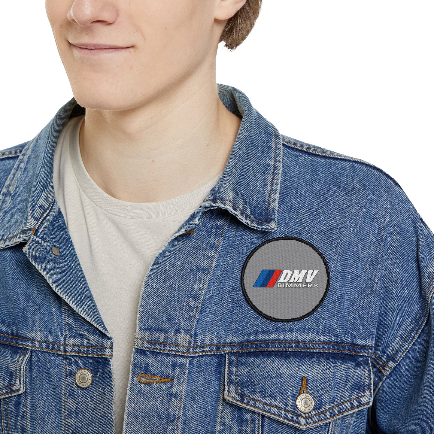 DMV Bimmers Iron-On Patches for Car Enthusiasts - Customizable Automotive Decor