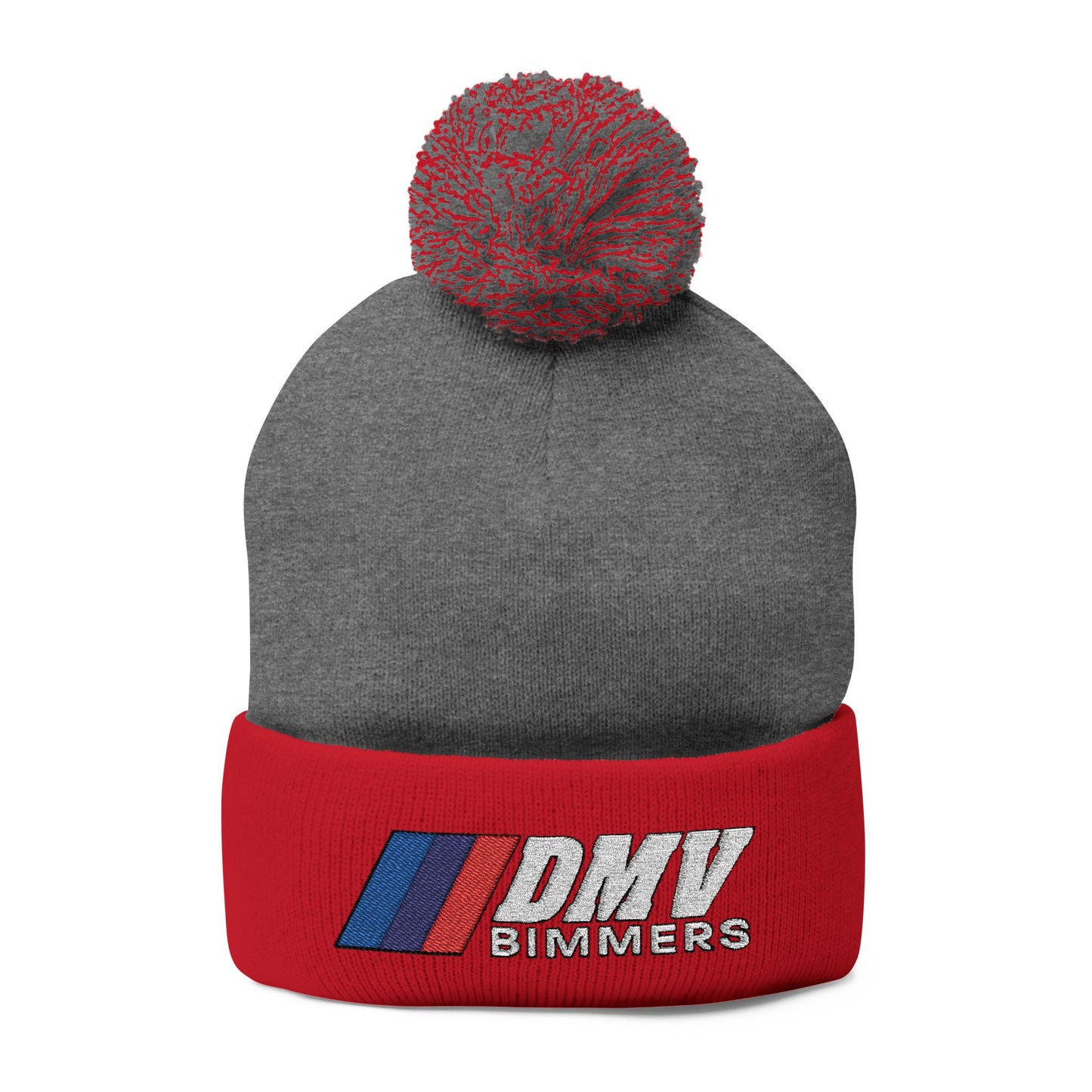 Pom-Pom Knit Cap (Embroidery)