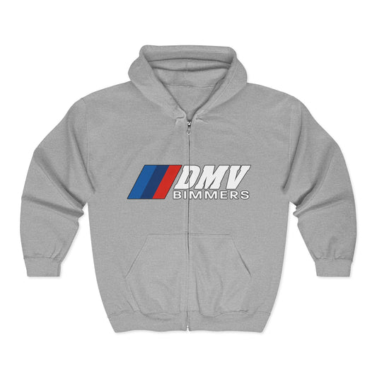 DMV Bimmers Unisex Full Zip Hoodie - Comfortable & Stylish for Car Enthusiasts