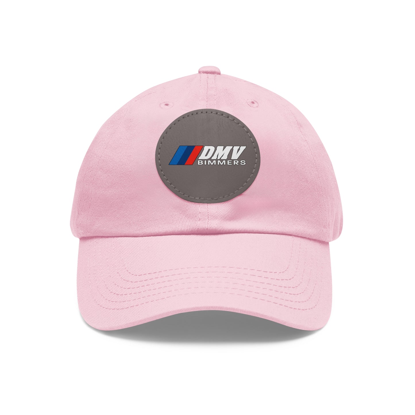 Dad Hat with Leather Patch (Round)