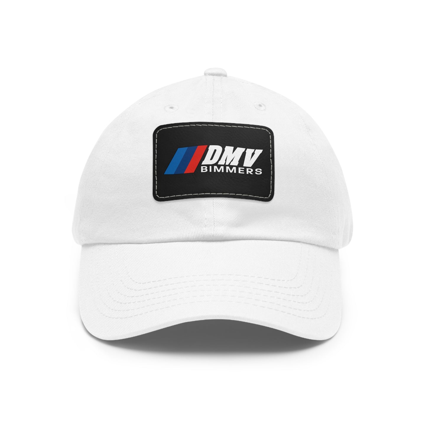 Dad Hat with Leather Patch (Rectangle)