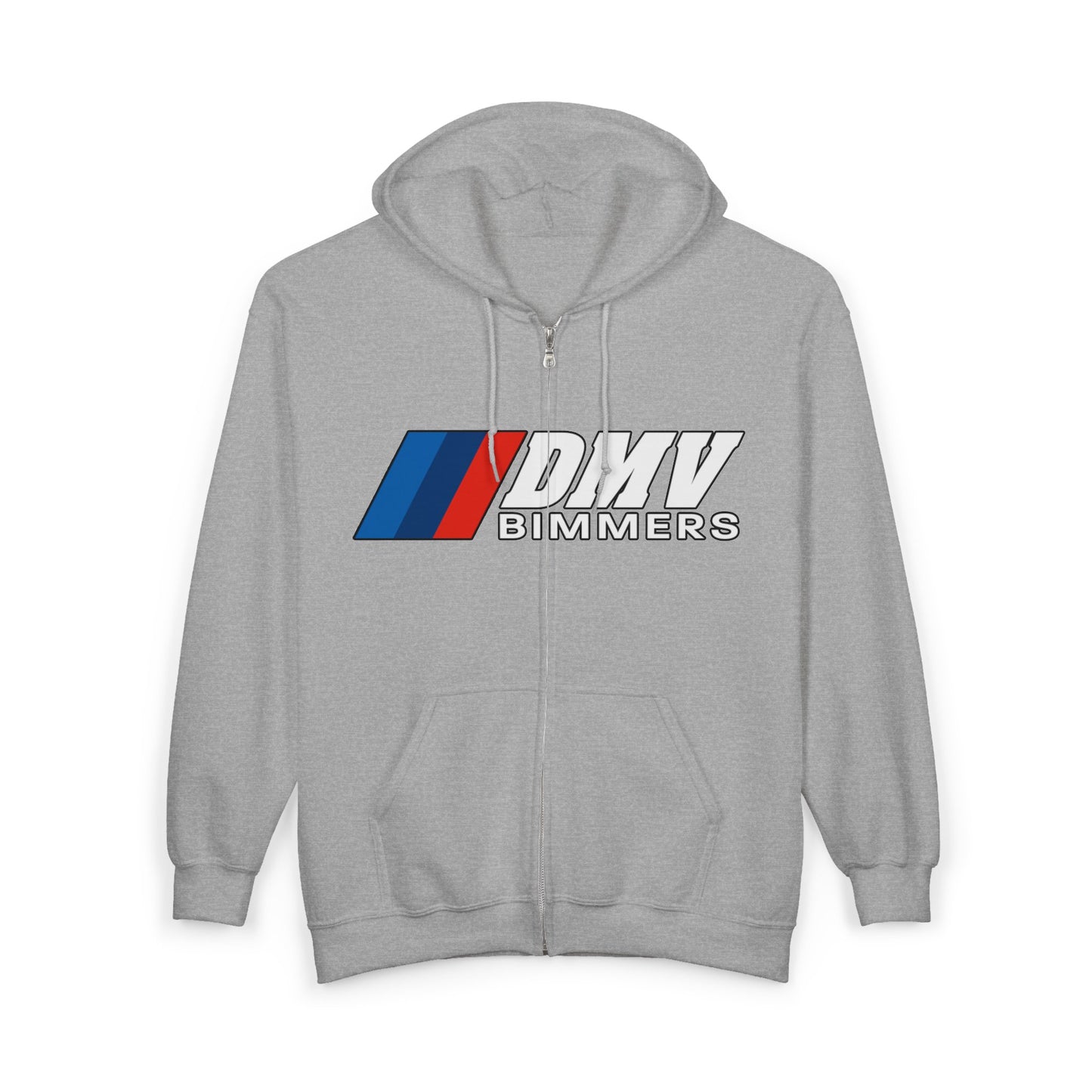 DMV Bimmers (Gildan Brand) Unisex Full Zip Hoodie