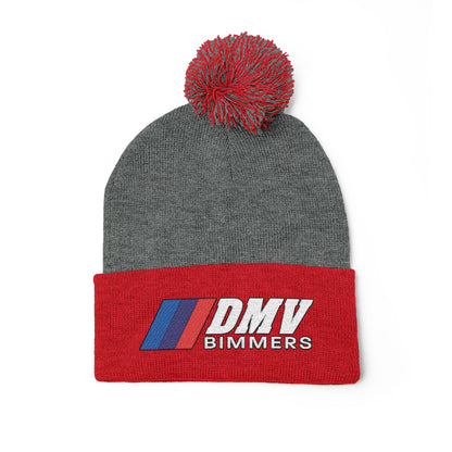 Pom-Pom Knit Cap (Embroidery)