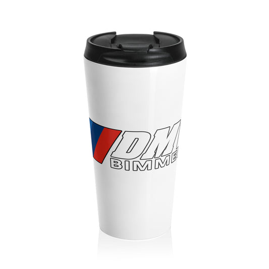 Stainless Steel Travel Mug Horizontal Logo Design