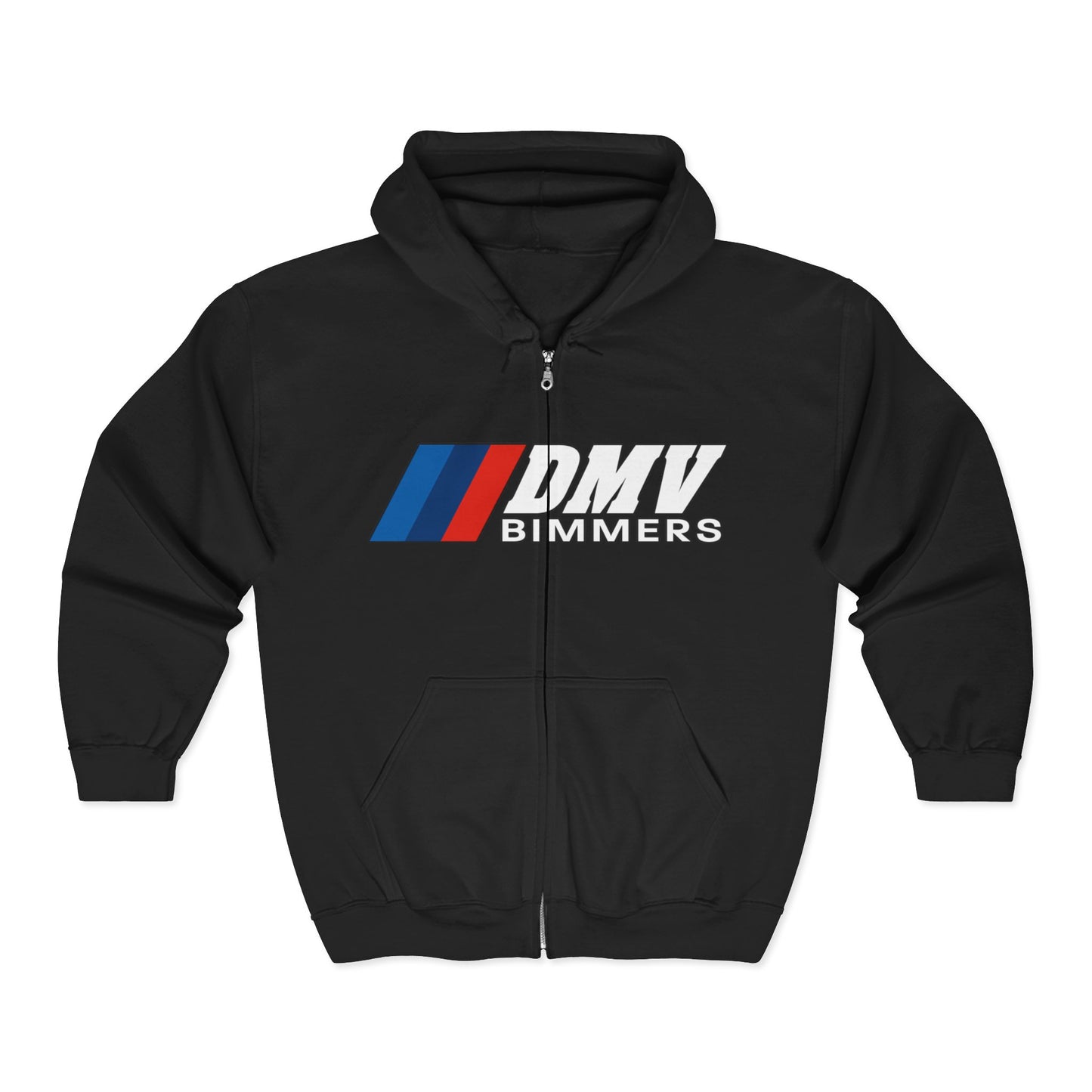 DMV Bimmers (Gildan Brand) Unisex Full Zip Hoodie