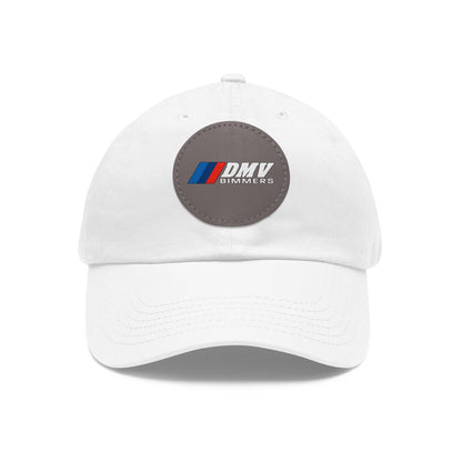 Dad Hat with Leather Patch (Round)