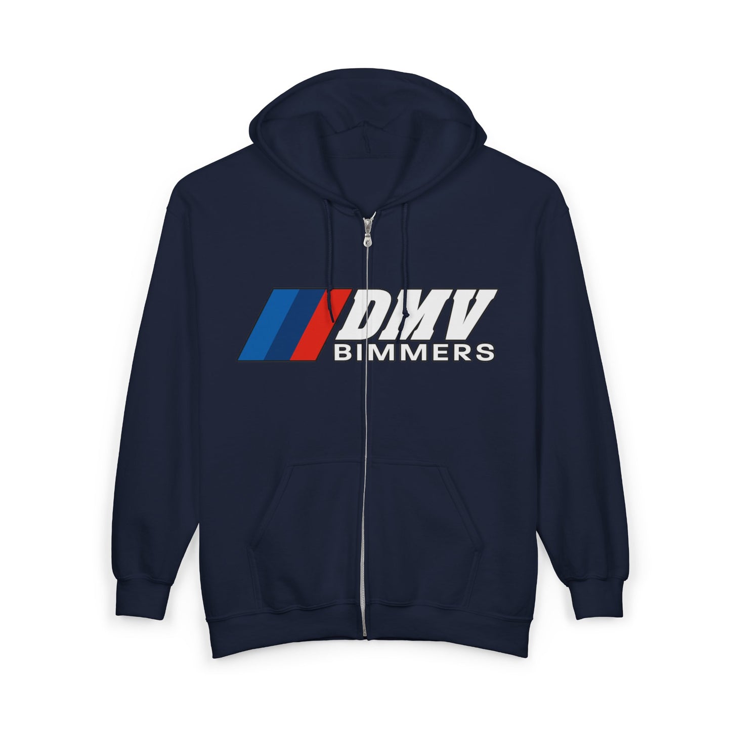 DMV Bimmers (Gildan Brand) Unisex Full Zip Hoodie