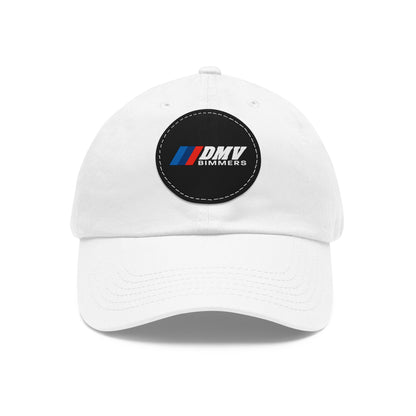 Dad Hat with Leather Patch (Round)