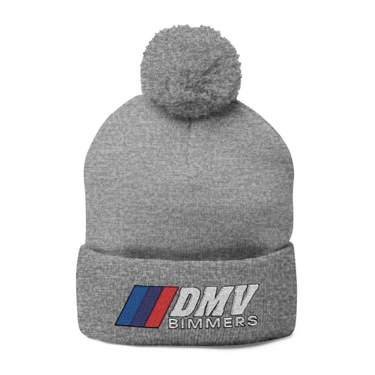 Pom-Pom Knit Cap (Embroidery)