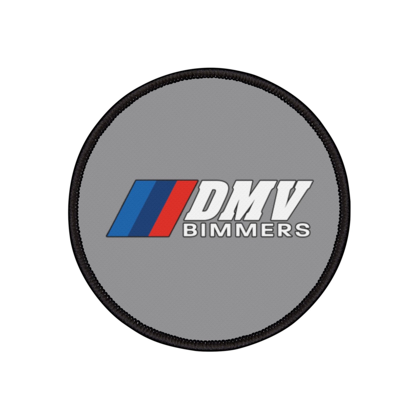 DMV Bimmers Iron-On Patches for Car Enthusiasts - Customizable Automotive Decor