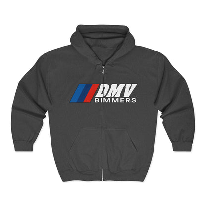 DMV Bimmers (Gildan Brand) Unisex Full Zip Hoodie