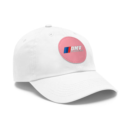 Dad Hat with Leather Patch (Round)