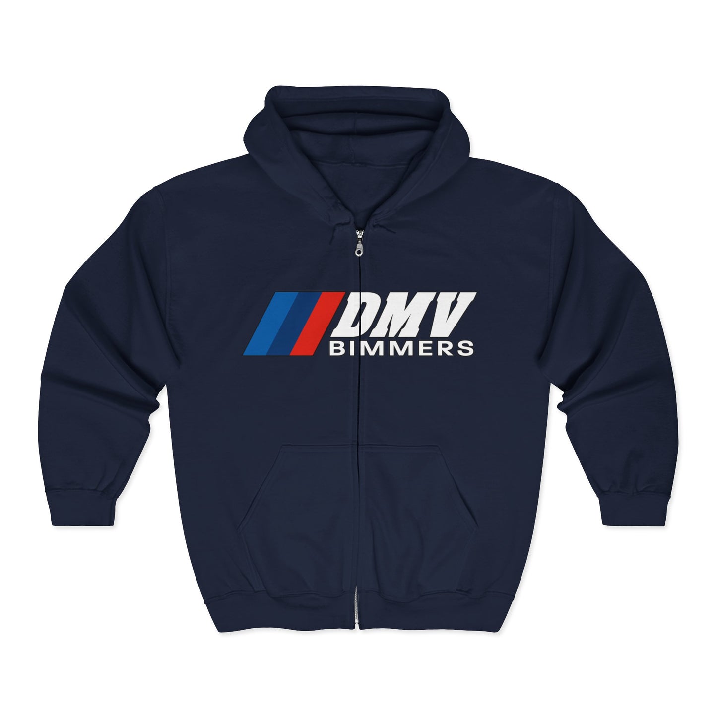 DMV Bimmers (Gildan Brand) Unisex Full Zip Hoodie